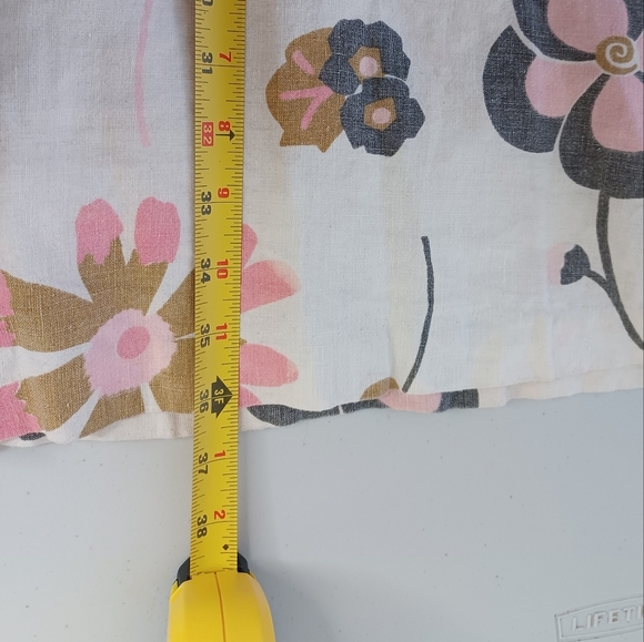 Boden 100% Linen Floral Print Sz 6R Midi Dress - Picture 9 of 11